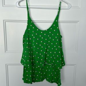 ADL Polka Dot Layered Tank Top in Sz Small